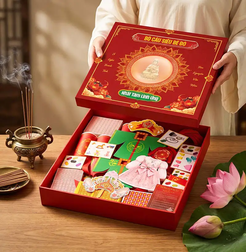 Bộ Vàng Mã Bé Đỏ Nhất Tâm Linh Ứng